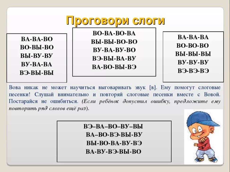 Изображение по разделу: Автоматизация звука В в чистоговорках