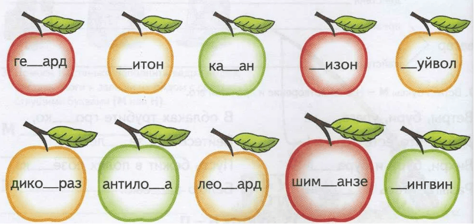 Изображение по разделу: Дифференциация звонких и глухих согласных