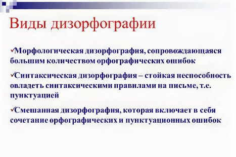 Изображение по разделу: Основные причины дизорфографии