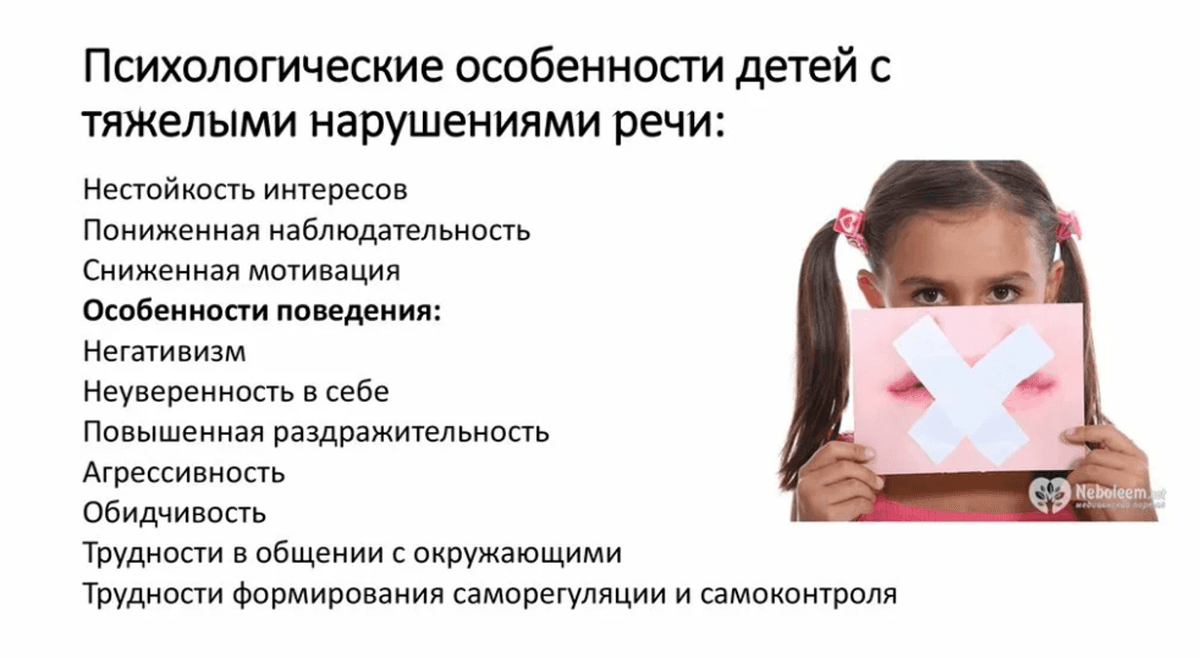 Изображение по разделу: Особенности детей с тяжелыми нарушениями речи