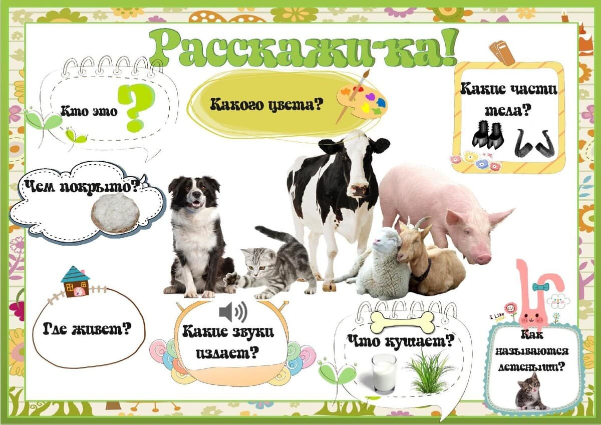Изображение к статье: Схемы для составления описательных рассказов