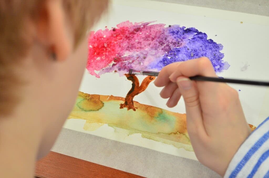 Изображение к статье: Техника рисования солью для детей